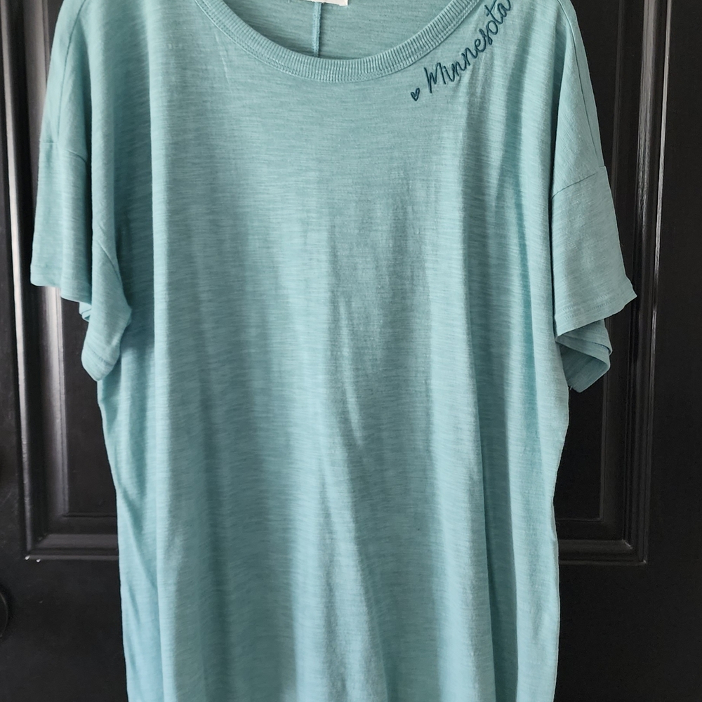 Maurices Teal Short Sleeve Tee